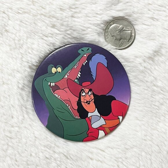 🔮‎ 5/$25 Vintage Disney Peter Pan Hook And Tick-Tock Pin - Picture 2 of 2